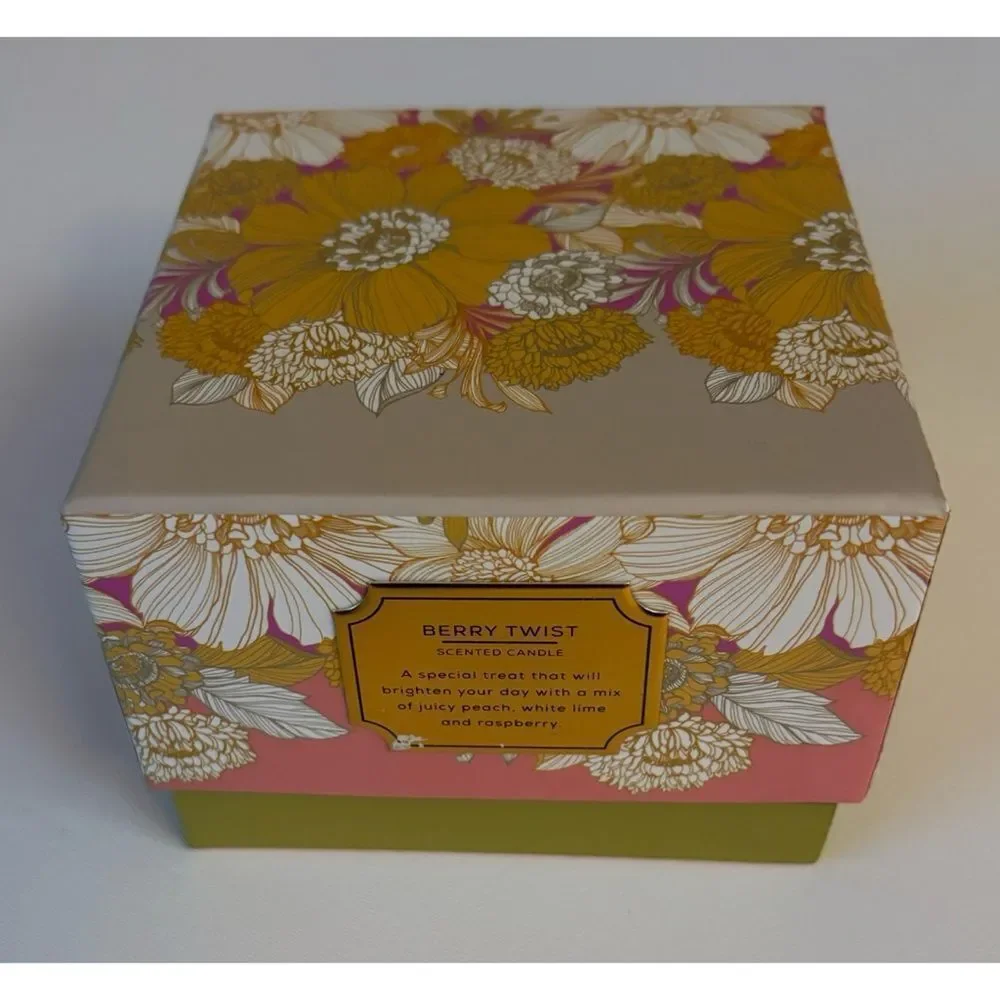 Trina Turk  3 Wick Candle Jar in Berry Twist ~ New in Box